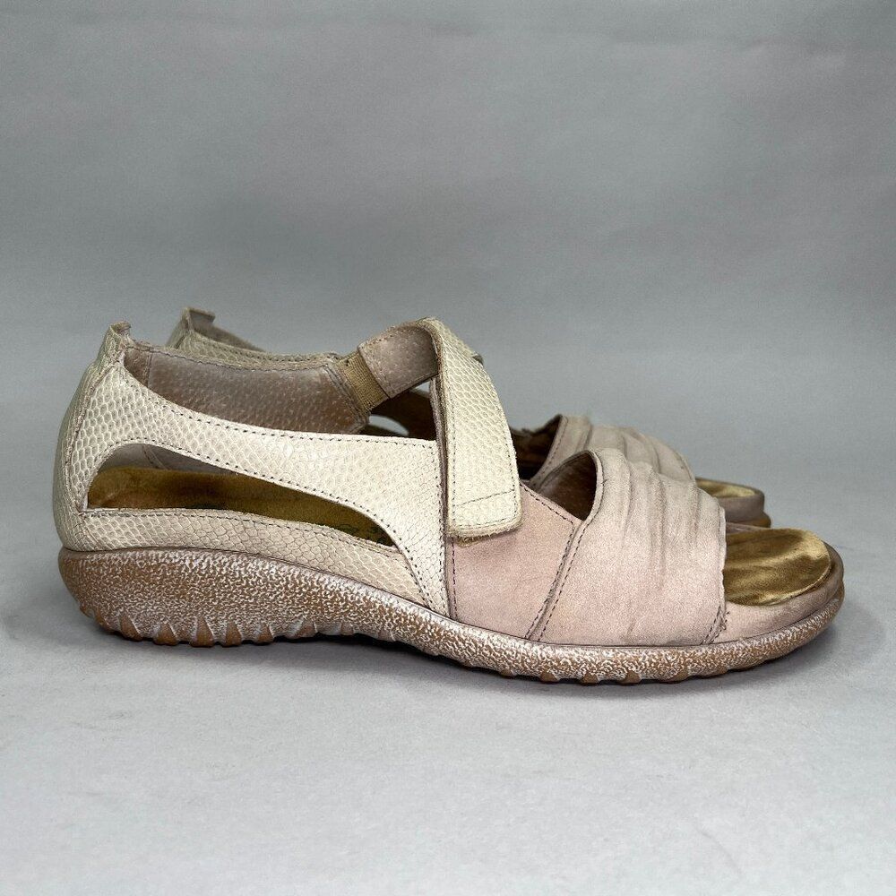 NAOT Women's Size‎ 6.5 Cream Single Strap Sandals